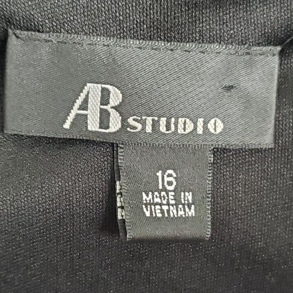 AB Studio Size 16 Dress Halter Circle Knee Party Shaped Fit Flare Rockabilly - Picture 6 of 12